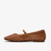 Womens Livia Sky Tan Weave Bar Shoes