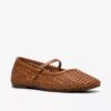 Womens Livia Sky Tan Weave Bar Shoes