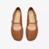 Womens Livia Sky Tan Weave Bar Shoes