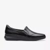 Womens Lynell Edge Black Leather Loafers Womens Lynell Edge Black Leather Loafers