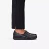 Womens Lynell Edge Black Leather Loafers Womens Lynell Edge Black Leather Loafers