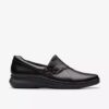 Womens Lynell Slip Black Leather Slip-Ons Womens Lynell Slip Black Leather Slip-Ons