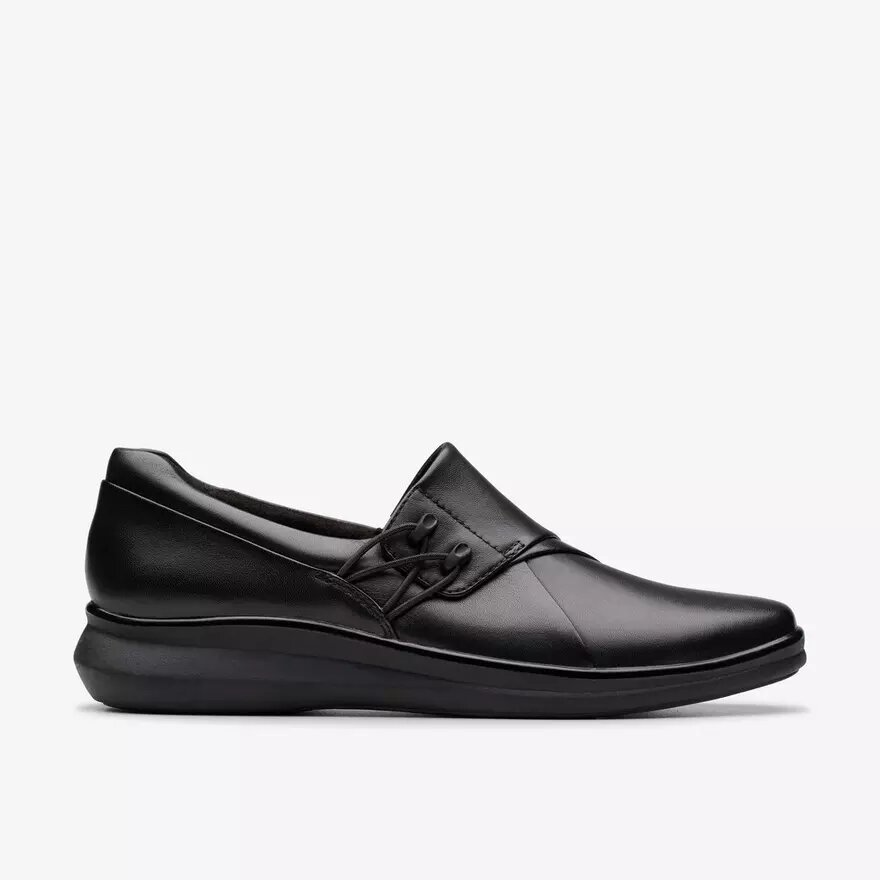 Womens Lynell Slip Black Leather Slip-Ons Womens Lynell Slip Black Leather Slip-Ons