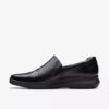 Womens Lynell Slip Black Leather Slip-Ons Womens Lynell Slip Black Leather Slip-Ons