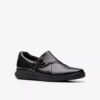 Womens Lynell Slip Black Leather Slip-Ons Womens Lynell Slip Black Leather Slip-Ons