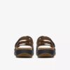 Womens Maelynn Abby Black Leather Flat Sandals Womens Maelynn Abby Black Leather Flat Sandals