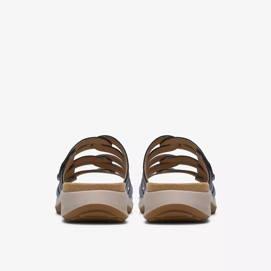 Womens Maelynn Abby Blue Combination Flat Sandals Womens Maelynn Abby Blue Combination Flat Sandals