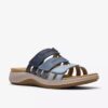 Womens Maelynn Abby Blue Combination Flat Sandals Womens Maelynn Abby Blue Combination Flat Sandals