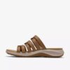 Womens Maelynn Abby Tan Leather Flat Sandals Womens Maelynn Abby Tan Leather Flat Sandals