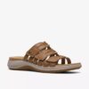 Womens Maelynn Abby Tan Leather Flat Sandals Womens Maelynn Abby Tan Leather Flat Sandals