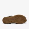Womens Maelynn Gem Black Nubuck Flat Sandals