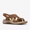 Womens Maelynn Gem Tan Nubuck Flat Sandals Womens Maelynn Gem Tan Nubuck Flat Sandals