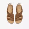 Womens Maelynn Gem Tan Nubuck Flat Sandals Womens Maelynn Gem Tan Nubuck Flat Sandals