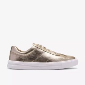 Womens Makea Court Soft Gold Sneakers
