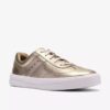 Womens Makea Court Soft Gold Sneakers Womens Makea Court Soft Gold Sneakers