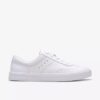 Womens Makea Court White Leather Sneakers Womens Makea Court White Leather Sneakers