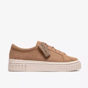 Womens Mayhill Walk Beige Suede Sneakers