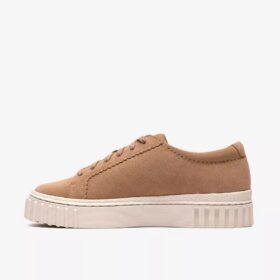 Womens Mayhill Walk Beige Suede Sneakers