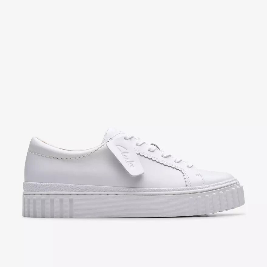Womens Mayhill Walk White Leather Sneakers Womens Mayhill Walk White Leather Sneakers