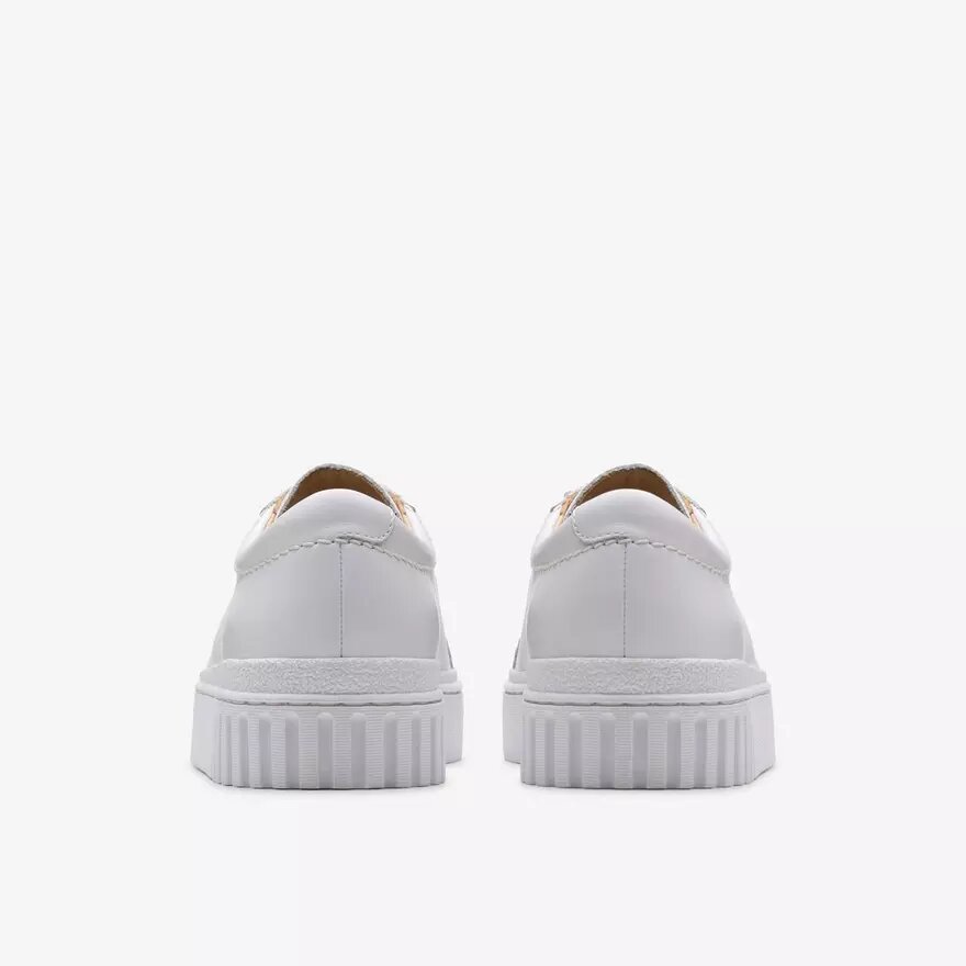 Womens Mayhill Walk White Leather Sneakers Womens Mayhill Walk White Leather Sneakers