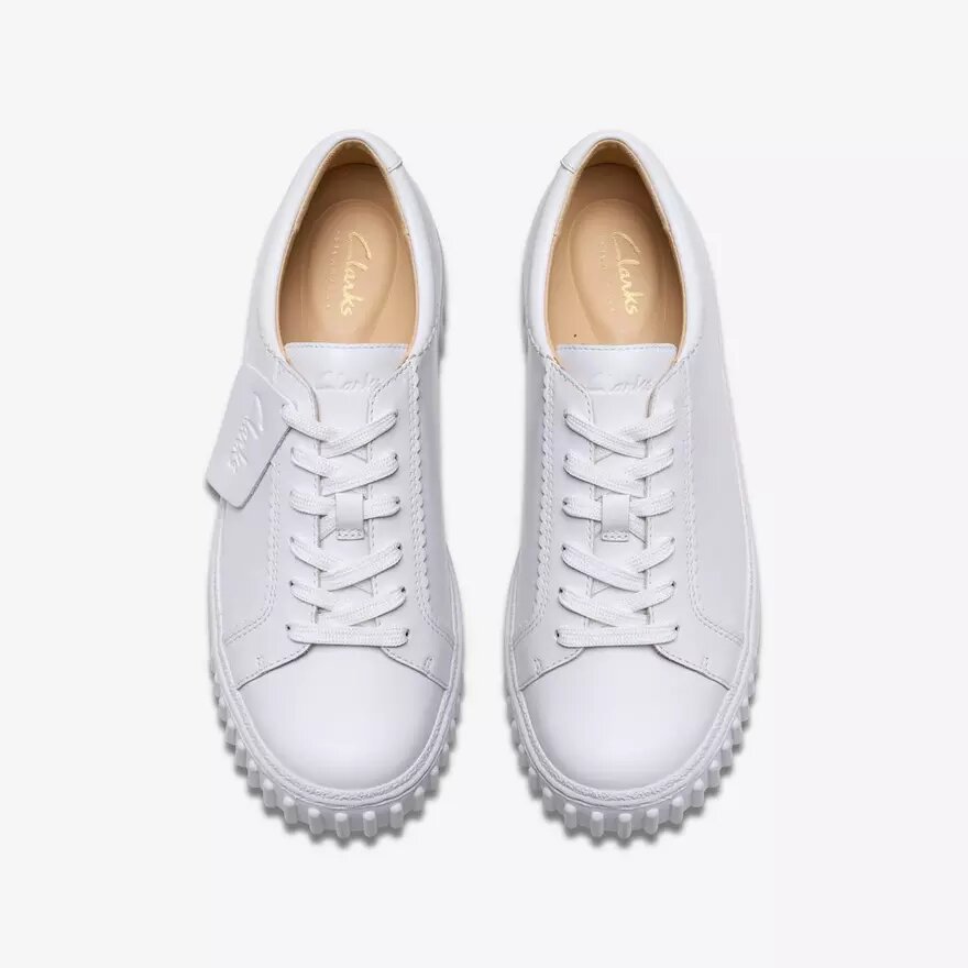 Womens Mayhill Walk White Leather Sneakers Womens Mayhill Walk White Leather Sneakers