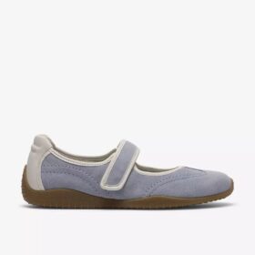 Womens Meridor Jane Light Blue Suede Mary Janes