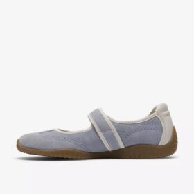 Womens Meridor Jane Light Blue Suede Mary Janes