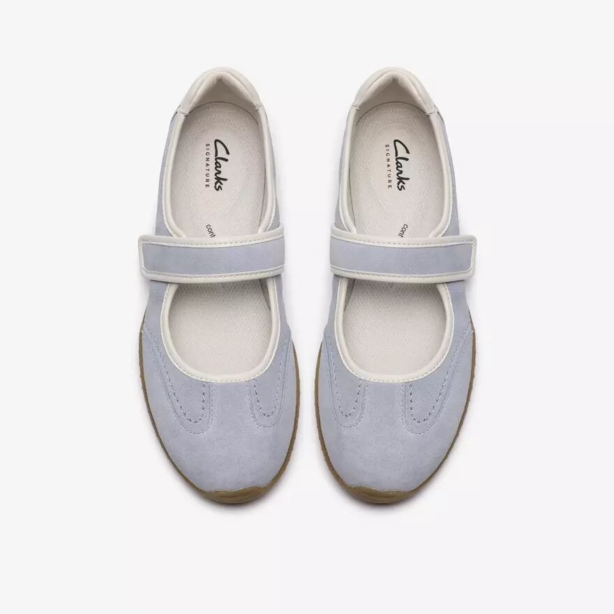 Womens Meridor Jane Light Blue Suede Mary Janes Womens Meridor Jane Light Blue Suede Mary Janes