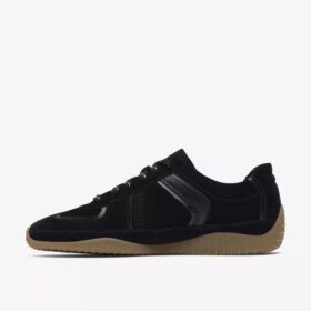Womens Meridor Lo Black Suede Sneakers