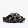 Womens Merliah2 Cove Black Leather Wedges