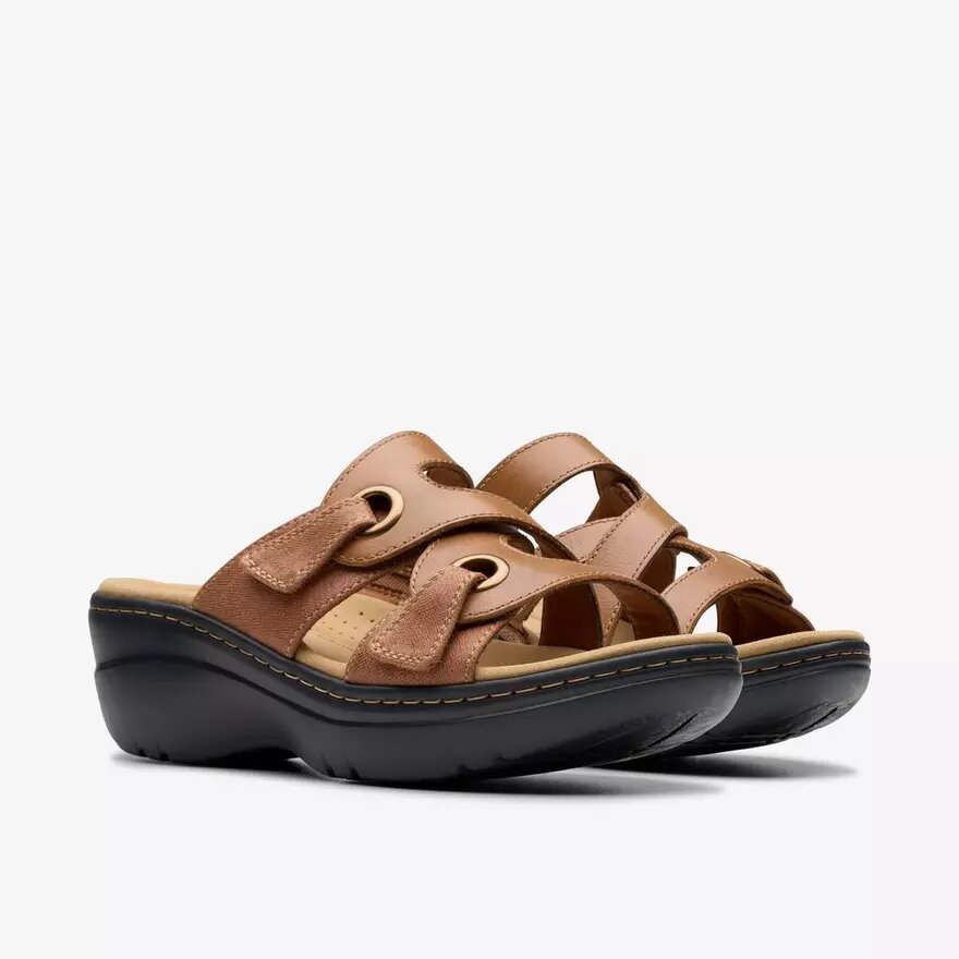 Womens Merliah2 Cove Tan Leather Wedges Womens Merliah2 Cove Tan Leather Wedges