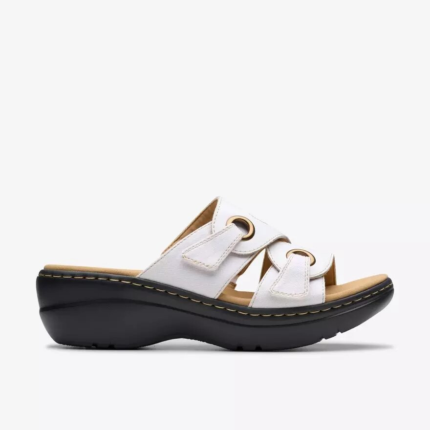 Womens Merliah2 Cove White Leather Wedges Womens Merliah2 Cove White Leather Wedges