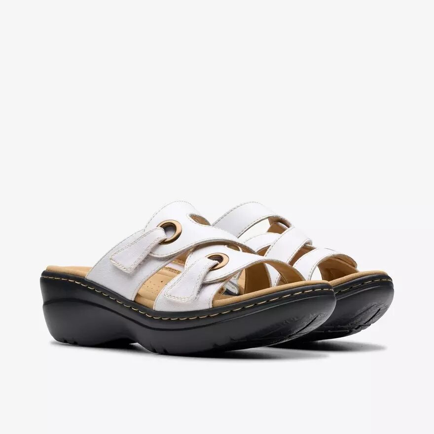Womens Merliah2 Cove White Leather Wedges Womens Merliah2 Cove White Leather Wedges
