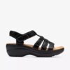 Womens Merliah2 Ruby Black Leather Wedges Womens Merliah2 Ruby Black Leather Wedges