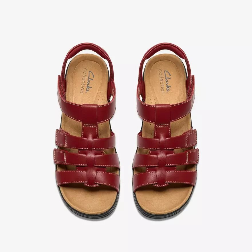 Womens Merliah2 Ruby Red Leather Wedges Womens Merliah2 Ruby Red Leather Wedges
