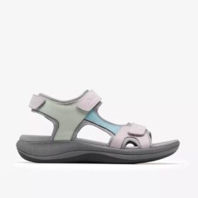 Womens Mira Bay Grey/Green Strappy Sandals Womens Mira Bay Grey/Green Strappy Sandals