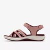 Womens Mira Shore Maroon Strappy Sandals