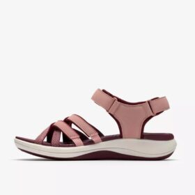 Womens Mira Shore Maroon Strappy Sandals