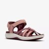 Womens Mira Shore Maroon Strappy Sandals