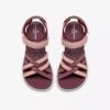 Womens Mira Shore Maroon Strappy Sandals