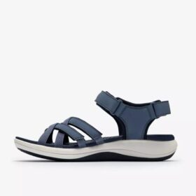 Womens Mira Shore Navy Strappy Sandals