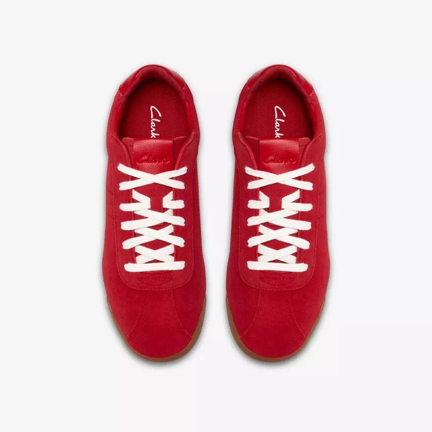 Womens Moritz Lo2 Red Suede Sneakers Womens Moritz Lo2 Red Suede Sneakers
