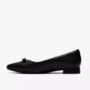 Womens Natalyn Trim Black Leather Slip-Ons Womens Natalyn Trim Black Leather Slip-Ons