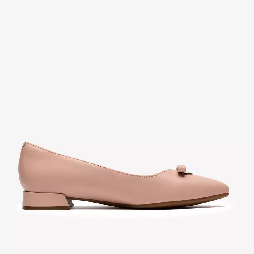 Womens Natalyn Trim Light Pink Leather Slip-Ons Womens Natalyn Trim Light Pink Leather Slip-Ons