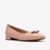Womens Natalyn Trim Light Pink Leather Slip-Ons Womens Natalyn Trim Light Pink Leather Slip-Ons
