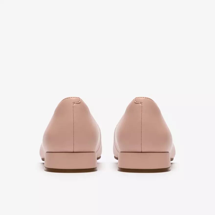 Womens Natalyn Trim Light Pink Leather Slip-Ons Womens Natalyn Trim Light Pink Leather Slip-Ons