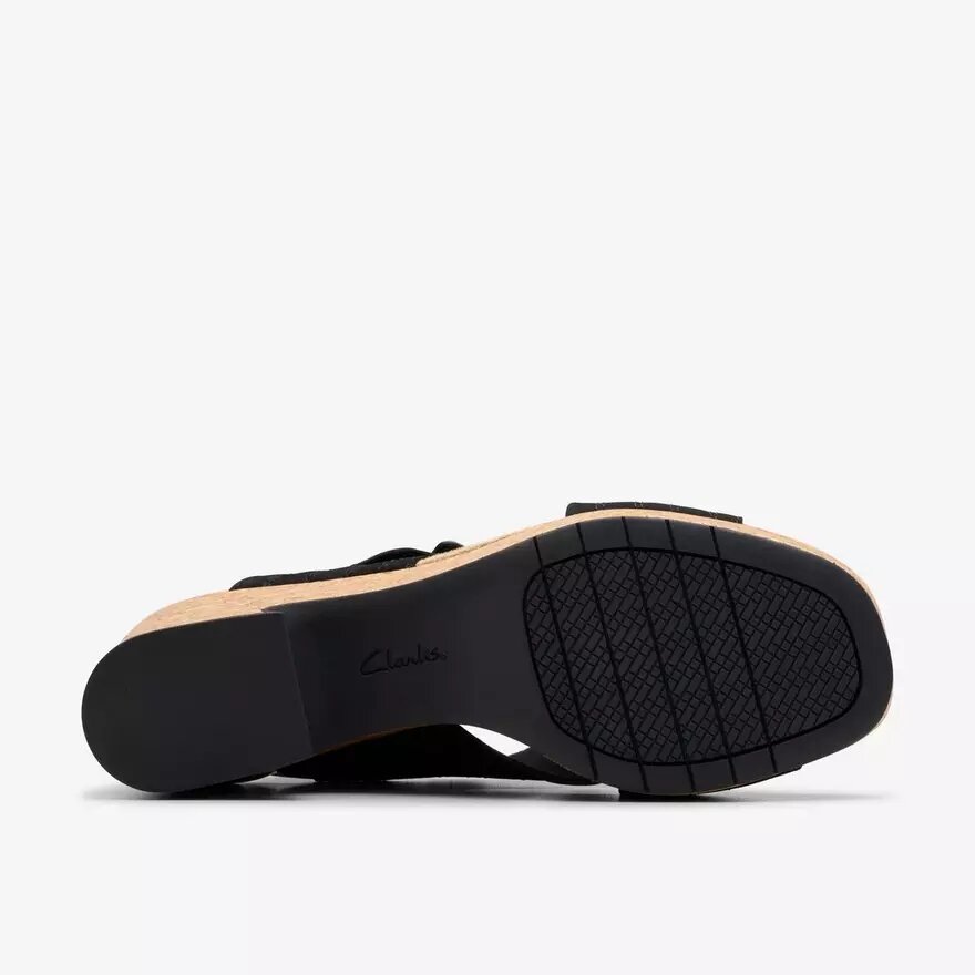 Womens Nerisa West Black Nubuck Wedges Womens Nerisa West Black Nubuck Wedges