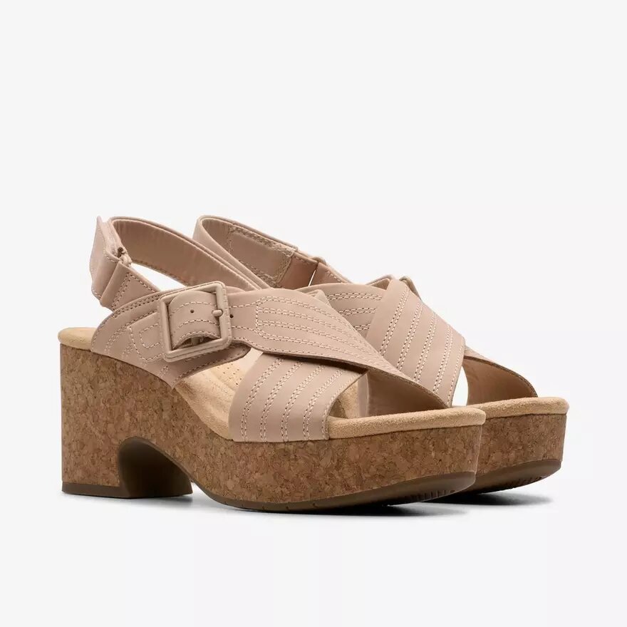Womens Nerisa West Sand Nubuck Wedges Womens Nerisa West Sand Nubuck Wedges