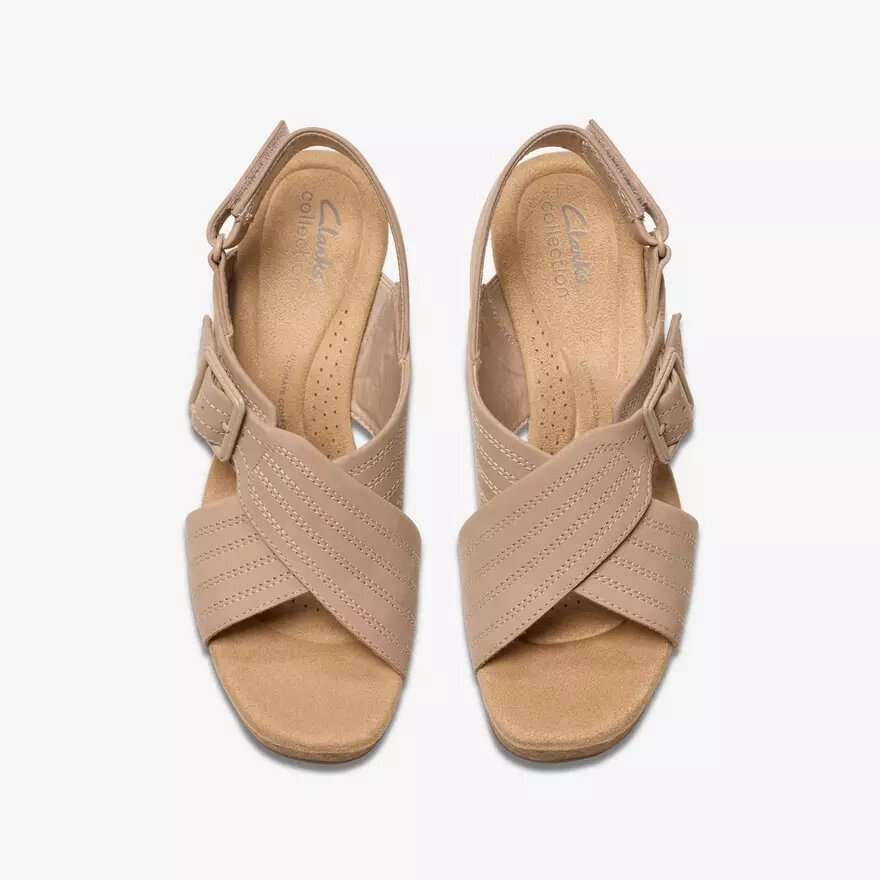 Womens Nerisa West Sand Nubuck Wedges Womens Nerisa West Sand Nubuck Wedges