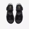 Womens Orinoco3 Cross Black Leather Flat Sandals Womens Orinoco3 Cross Black Leather Flat Sandals